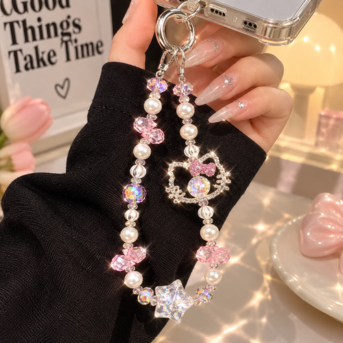 Kitty Crystal Phone Charm ✨