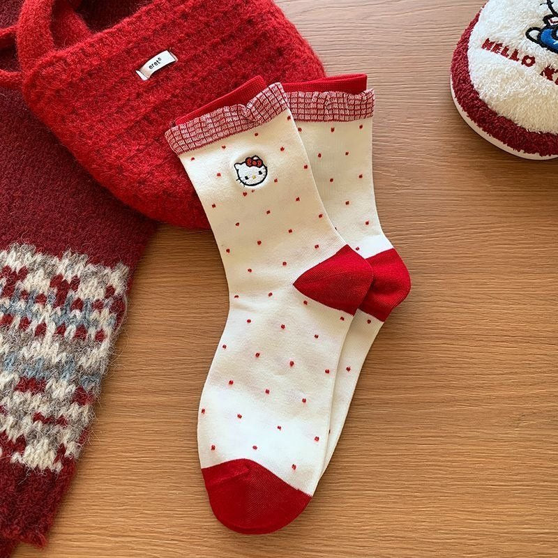 Hello KT Merry & Bright Socks 4 Pic Set
