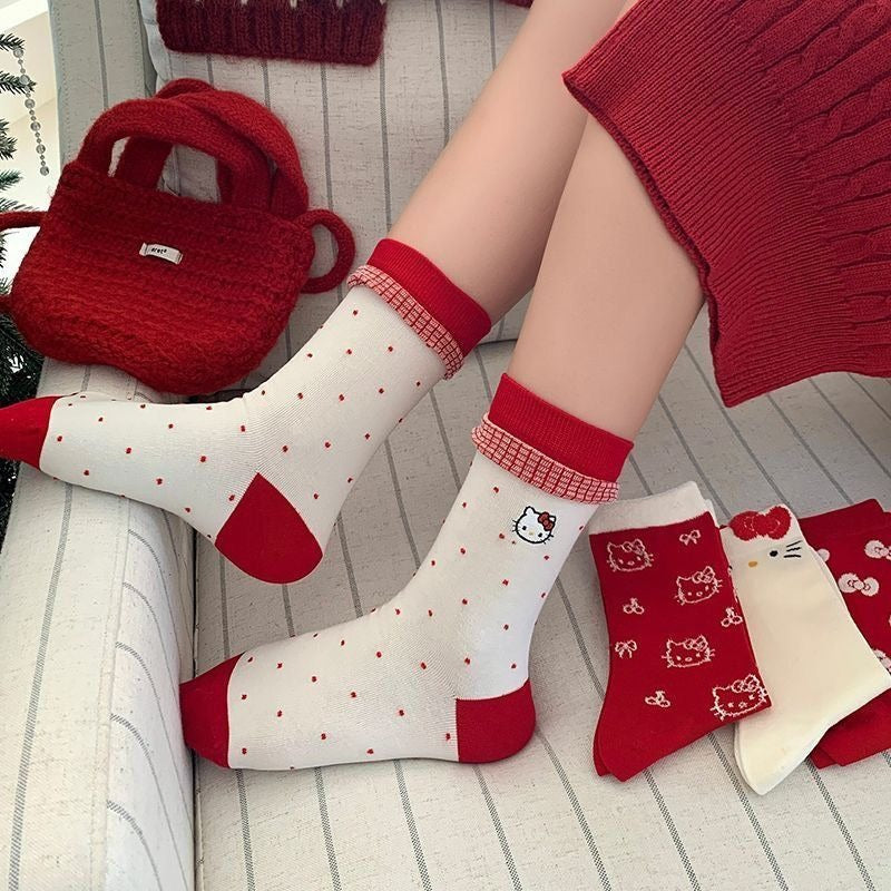 Hello KT Merry & Bright Socks 4 Pic Set