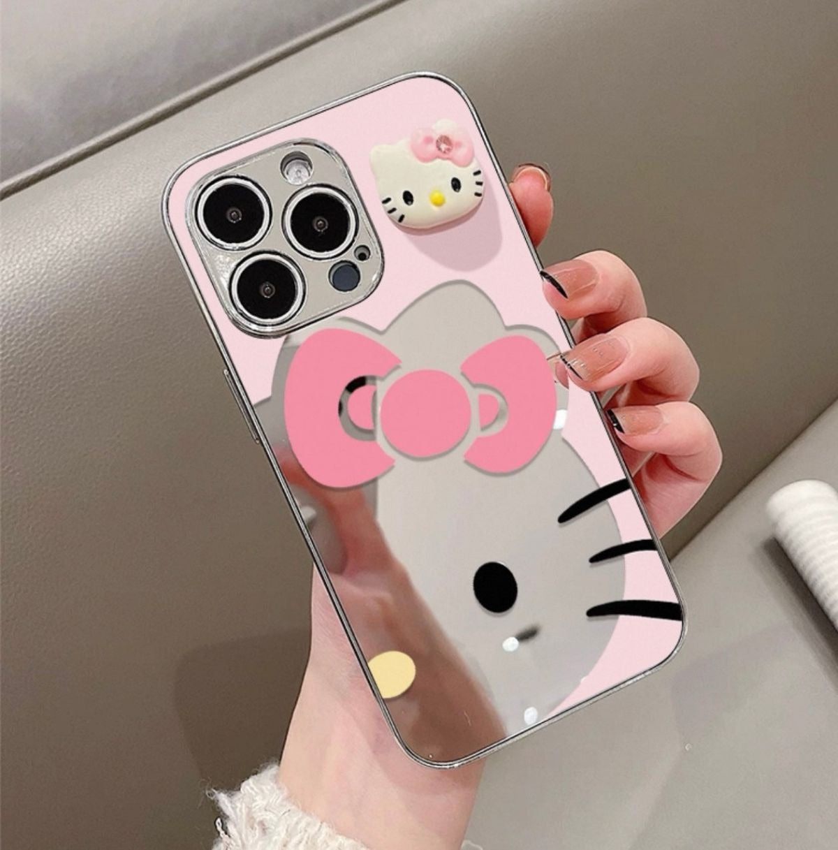 Hello KT Mirror Face Phone Case