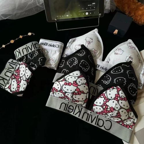 Hello KT x CK Style Triangle Bralette & Panty Set