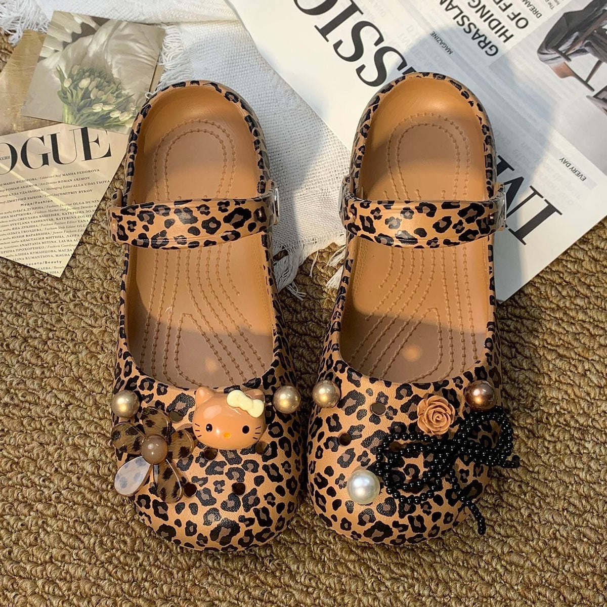 Hello KT Customizable Crocs-Style Clogs Summer Beach Shoes