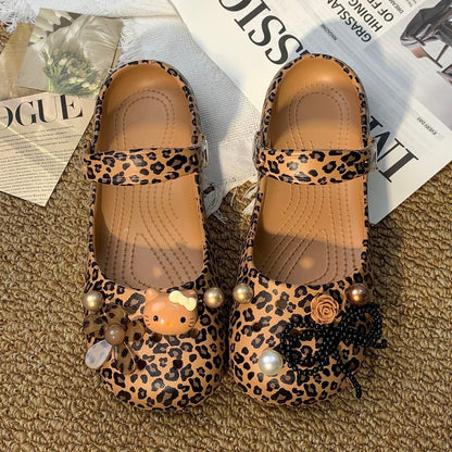 Hello KT Customizable Crocs-Style Clogs Summer Beach Shoes