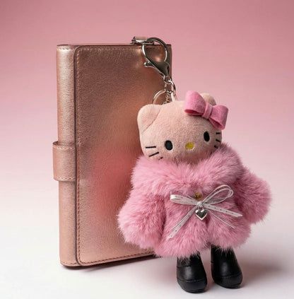 Hello KT Fur Babe Keychain Bag Charm