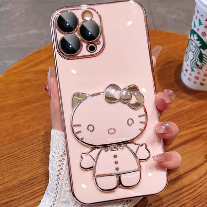 Hello KT Foldable Mirror Stand Phone Case
