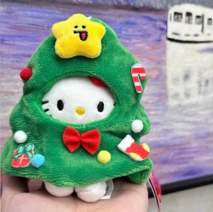 Hello KT Christmas Plushie Keychain