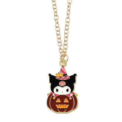 🎃 Halloween Pumpkin Kawaii Character Necklace