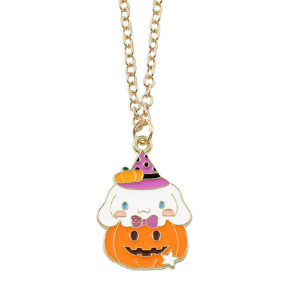 🎃 Halloween Pumpkin Kawaii Character Necklace