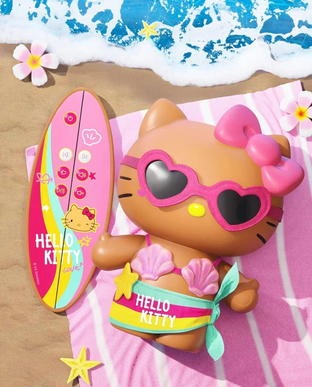 Hello KT Beach Surfing Bluetooth Speaker Gift Box