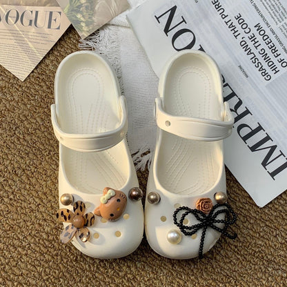 Hello KT Customizable Crocs-Style Clogs Summer Beach Shoes
