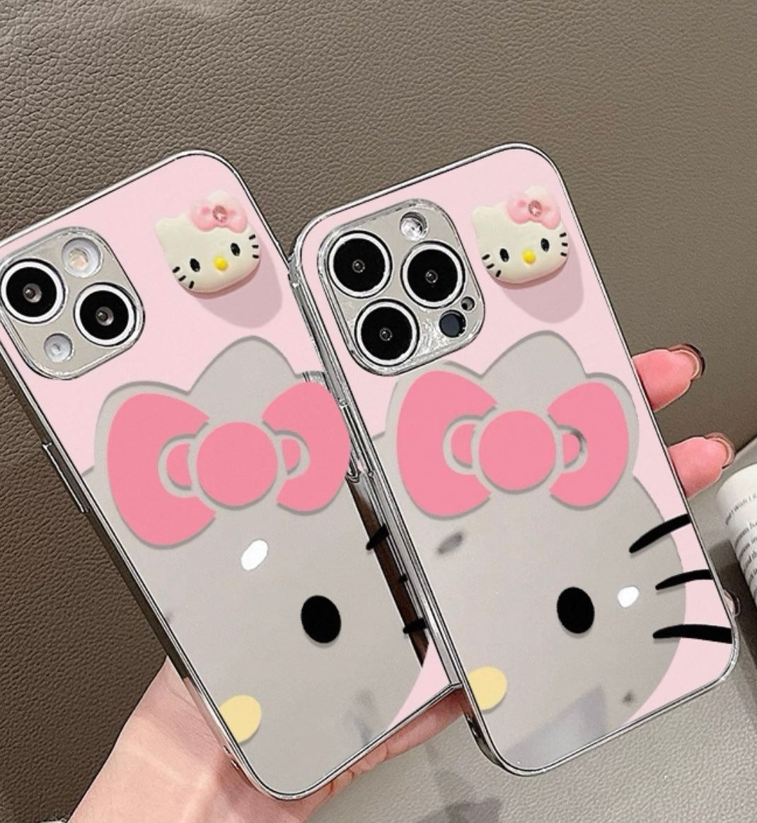 Hello KT Mirror Face Phone Case