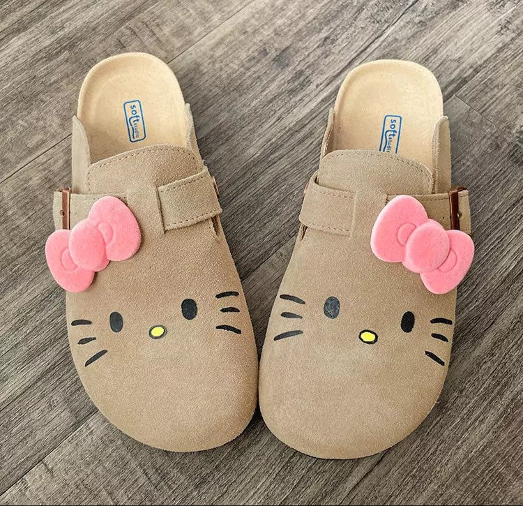 Hello KT Suede Soft Footbed Clogs for Women (US size)