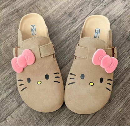 Hello KT Suede Soft Footbed Clogs for Women (US size)