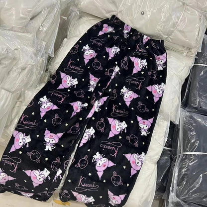 Kuromi Fuzzy Pants