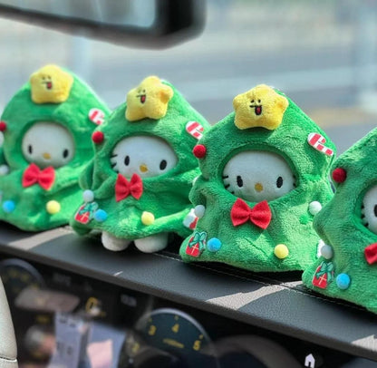 Hello KT Christmas Plushie Keychain
