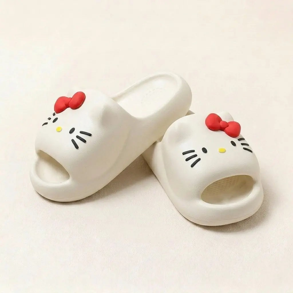 Comfy Hello KT Paw Slides