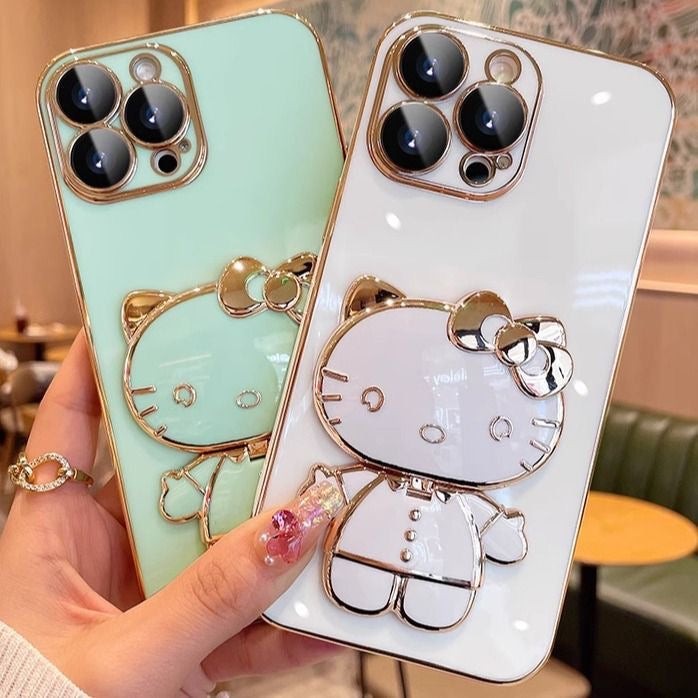 Hello KT Foldable Mirror Stand Phone Case