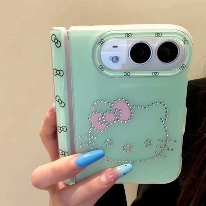 Rhinestone Hello KT Case for iPhone 18 Duo