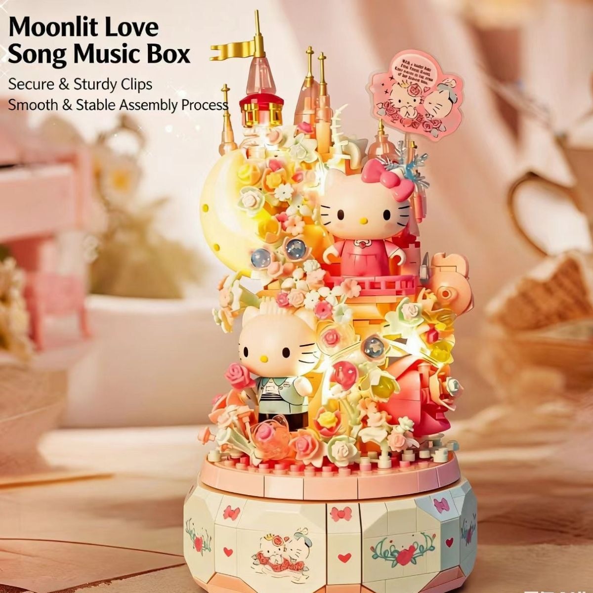 Hello KT Cherry Blossom Castle Music Box