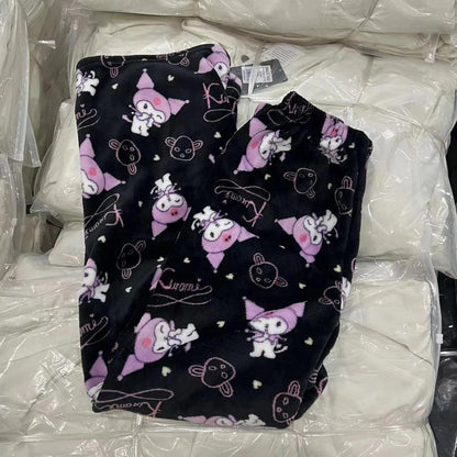 Kuromi Fuzzy Pants