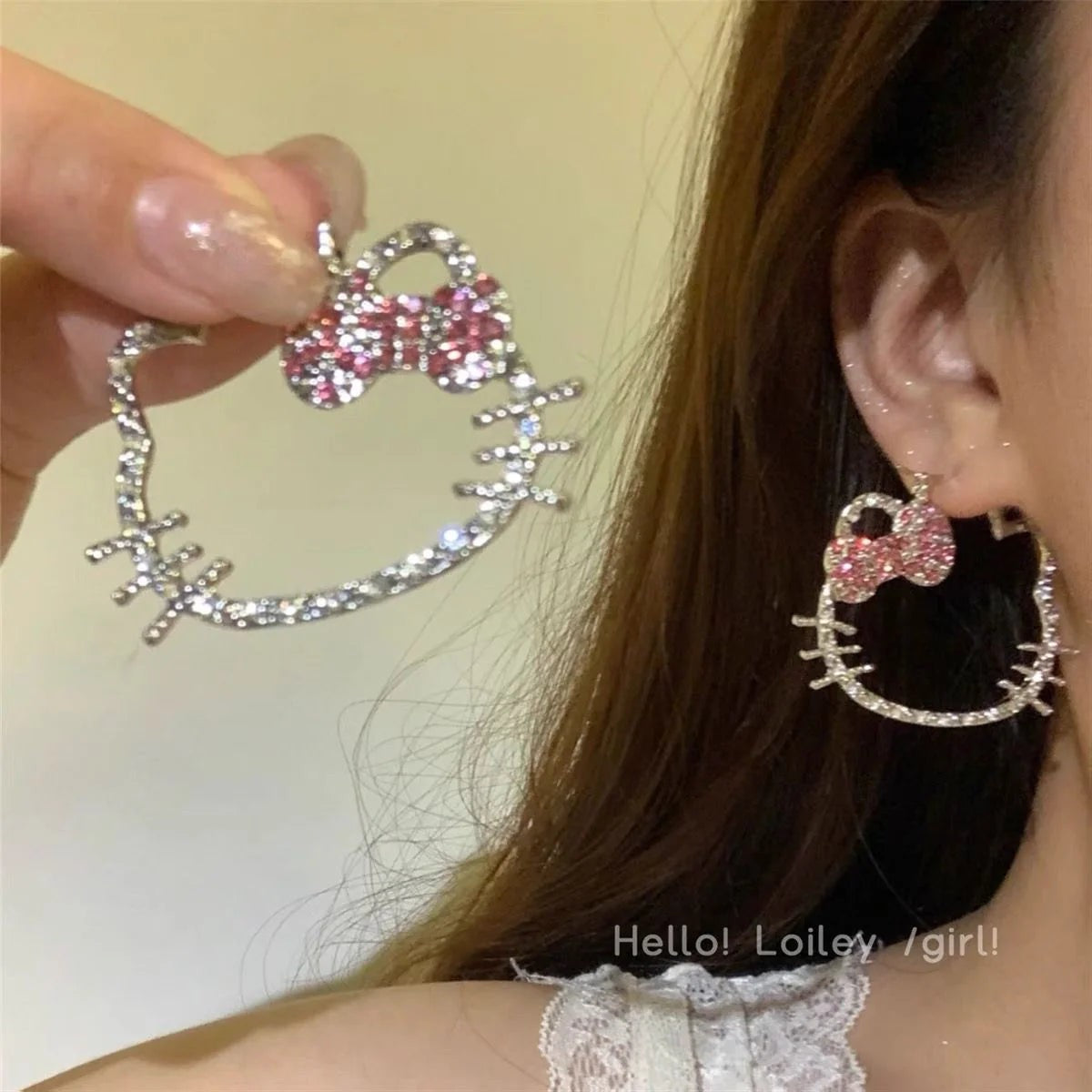 Hello KT Sparkle Icon Earrings