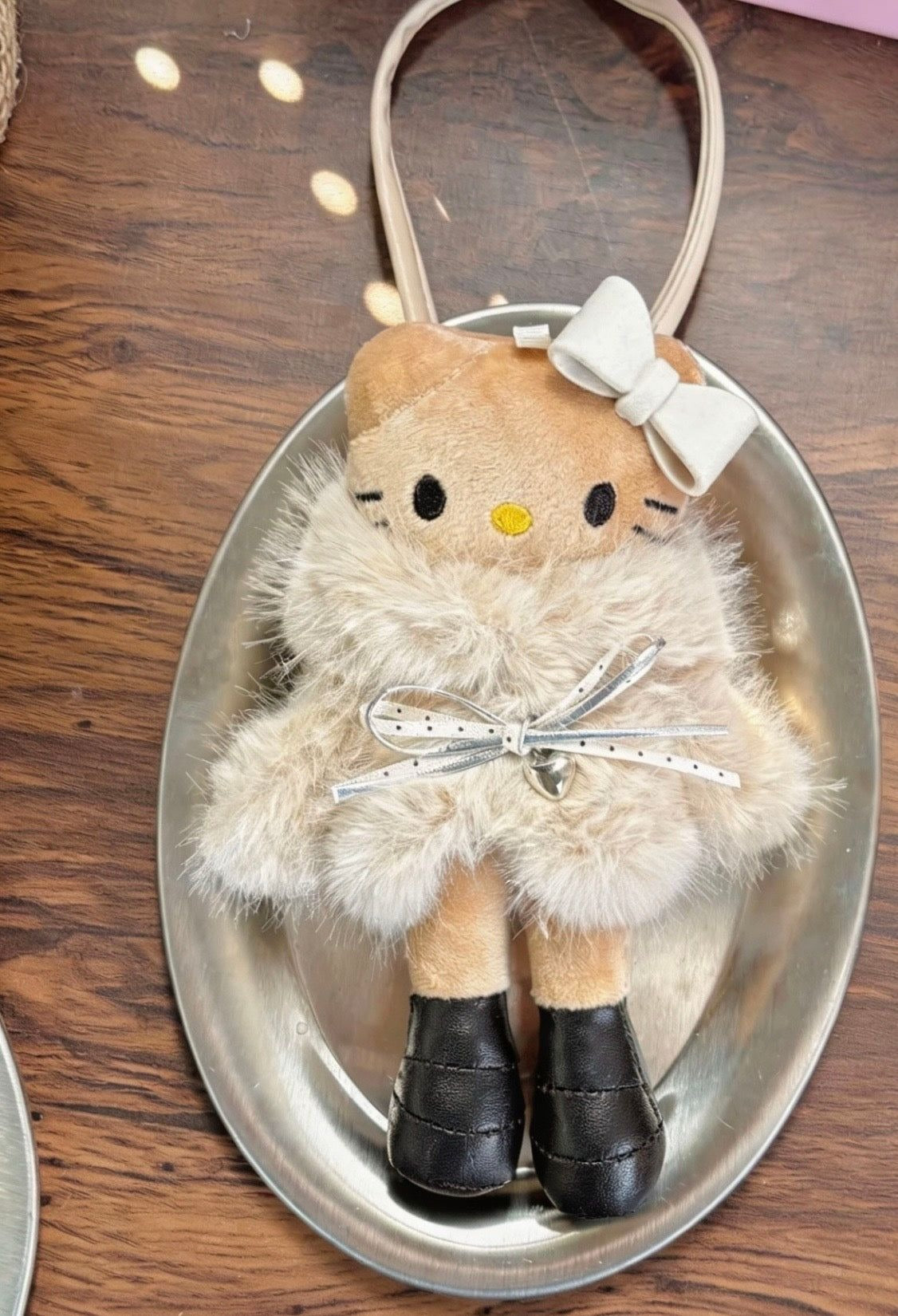 Hello KT Fur Babe Keychain Bag Charm