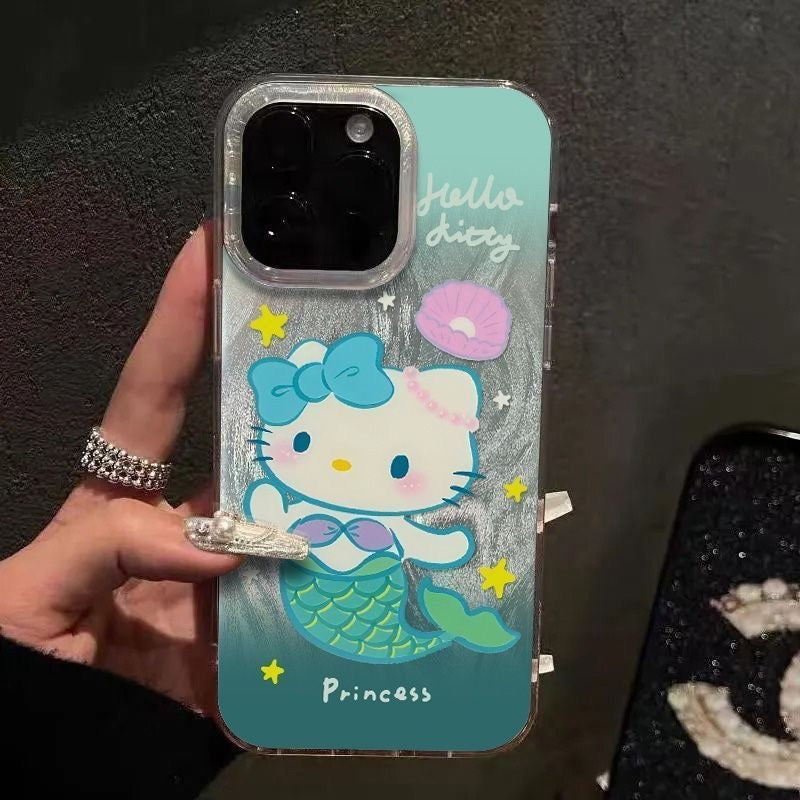 Kitty‘s Ocean Treasure Set - Hello KT Mermaid Phone Case & Matching Charm Bracelet