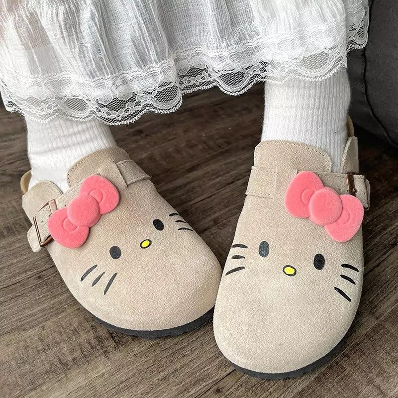 Hello KT Suede Soft Footbed Clogs for Women (US size)