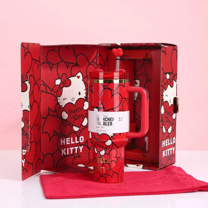 Hello KT Sweet Hearts 40 OZ Car Cup Gift Box Set 💝