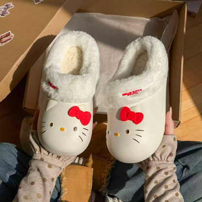 Hello KT Cozy Plush Slippers 🎀