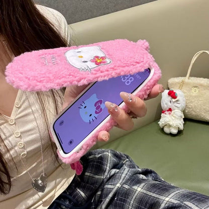 Hello KT Y2K Pink Fluffy Phone Case