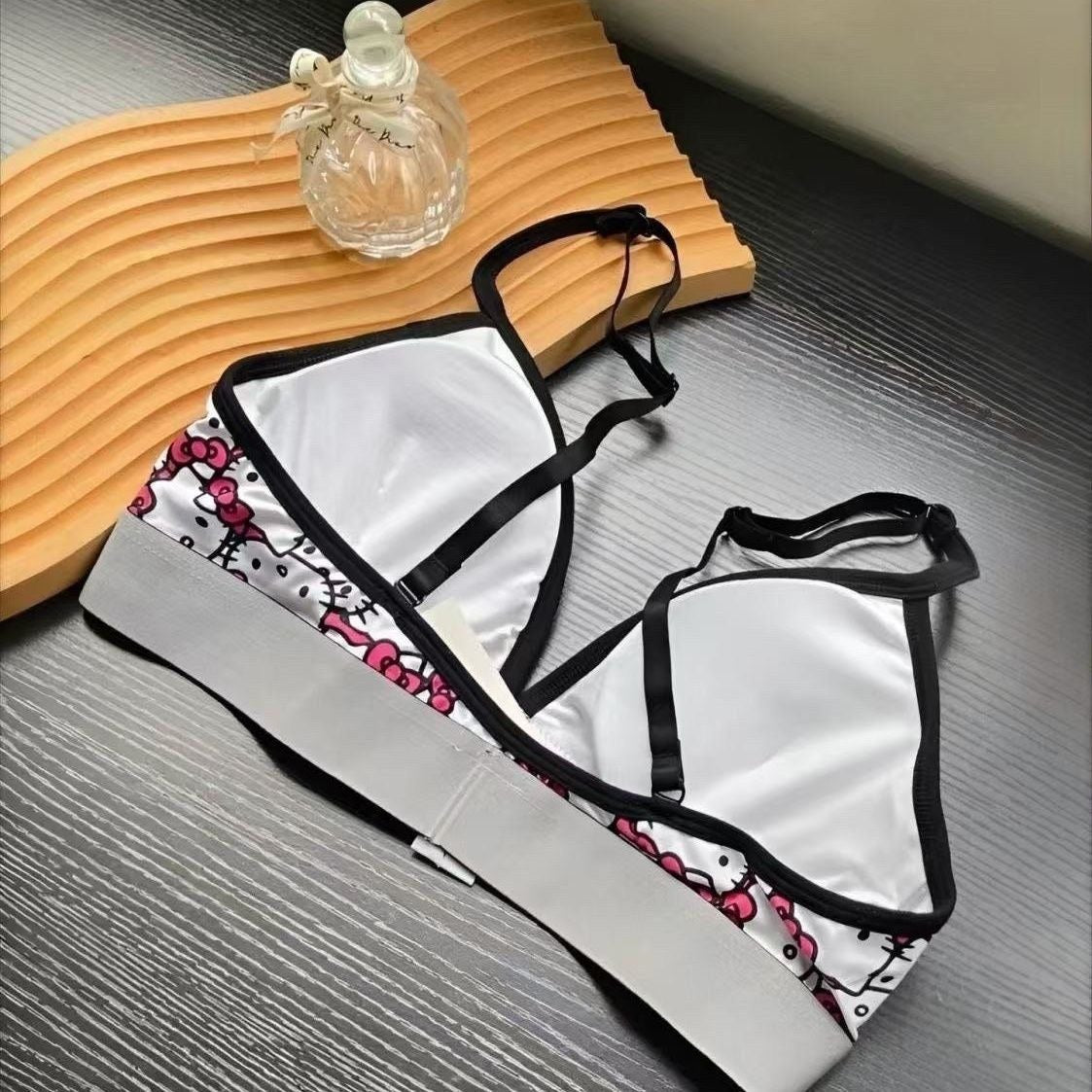 Hello KT x CK Style Triangle Bralette & Panty Set