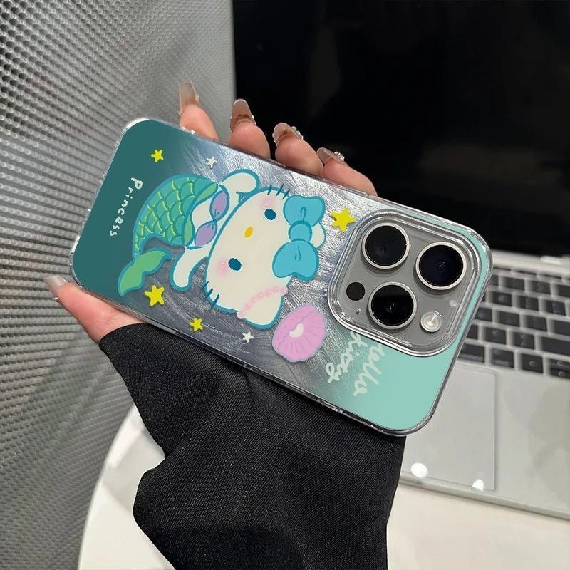 Kitty‘s Ocean Treasure Set - Hello KT Mermaid Phone Case & Matching Charm Bracelet