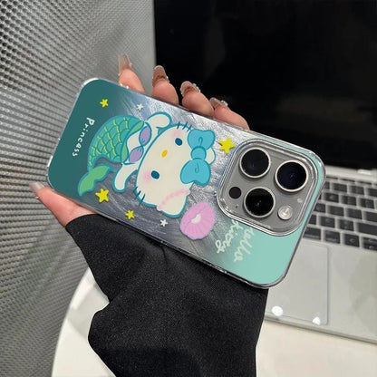 Kitty‘s Ocean Treasure Set - Hello KT Mermaid Phone Case & Matching Charm Bracelet