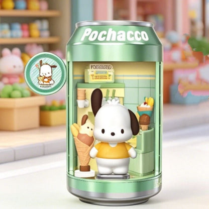 Sanrio Characters Soda Can Blind Box - Dessert Shop Street Mini Figure