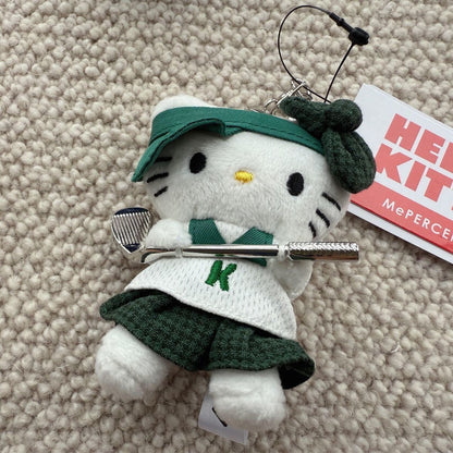 Hello KT Golf Girl Plush Keychain