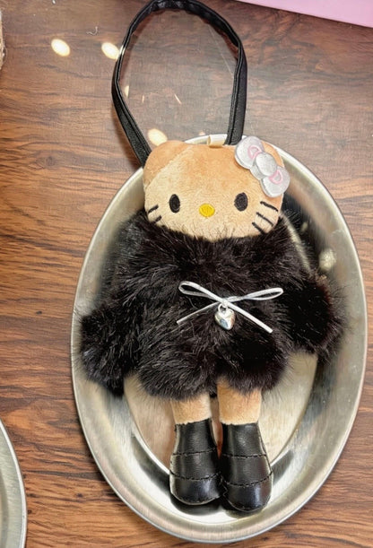 Hello KT Fur Babe Keychain Bag Charm