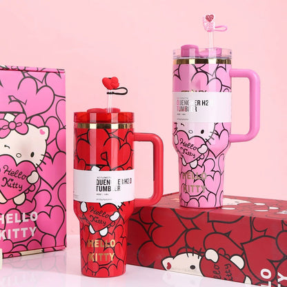 Hello KT Sweet Hearts 40 OZ Car Cup Gift Box Set 💝