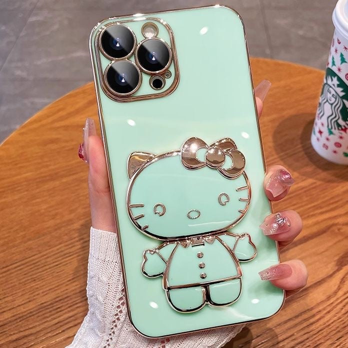 Hello KT Foldable Mirror Stand Phone Case