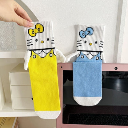 Hello KT Hand-Holders Mid Calf Socks