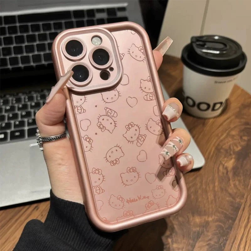Hello KT Chic Pink Mirror Stand Case