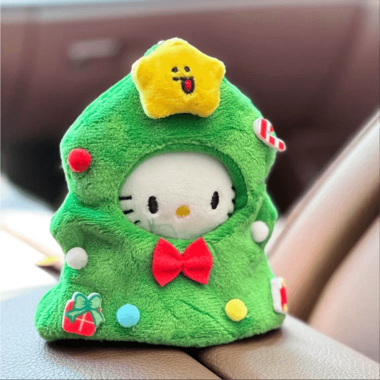 Hello KT Christmas Plushie Keychain