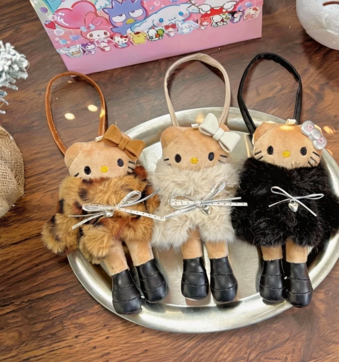Hello KT Fur Babe Keychain Bag Charm