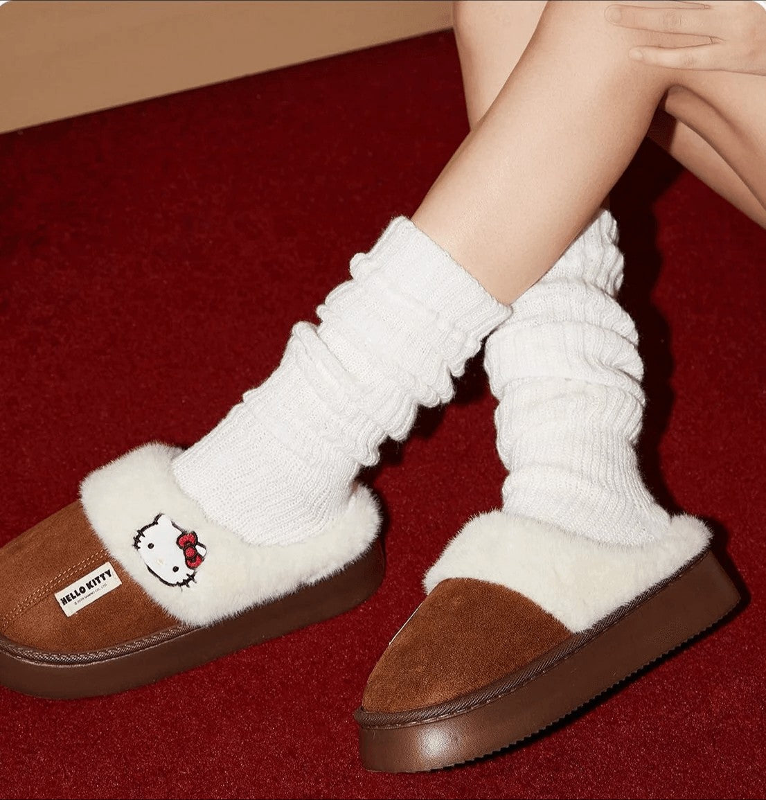 Hello KT Fuzzy Slippers