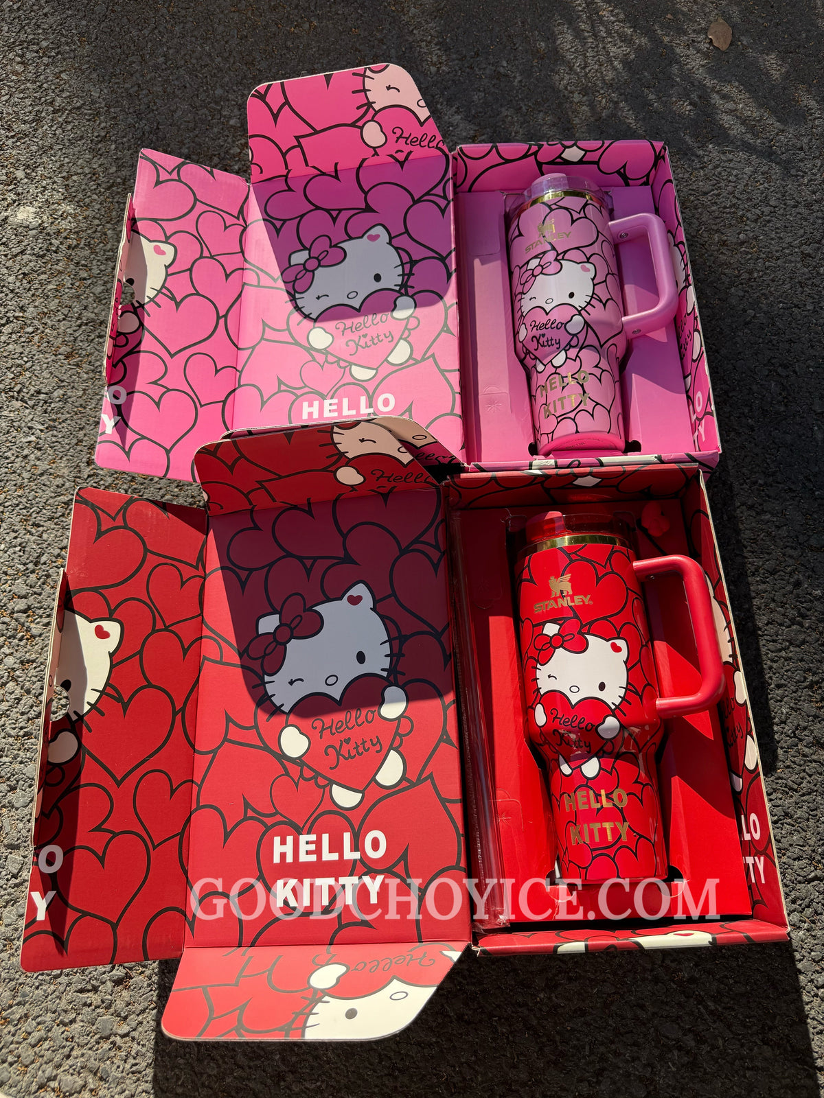 Hello KT Sweet Hearts 40 OZ Car Cup Gift Box Set 💝