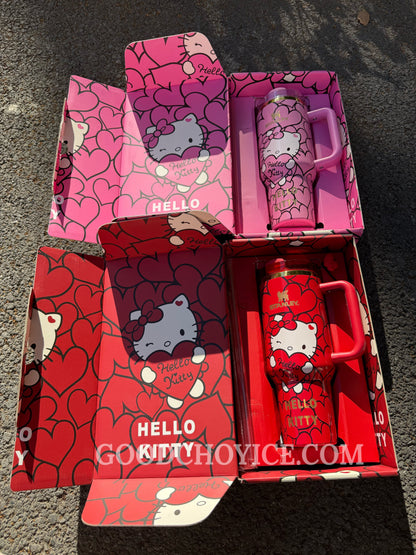 Hello KT Sweet Hearts 40 OZ Car Cup Gift Box Set 💝