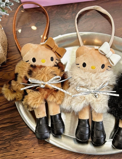 Hello KT Fur Babe Keychain Bag Charm