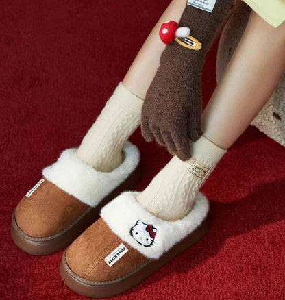 Hello KT Fuzzy Slippers