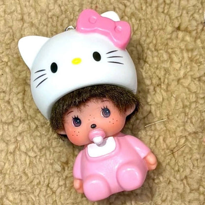 Monchichc Sweet Collectible Keychain Figure