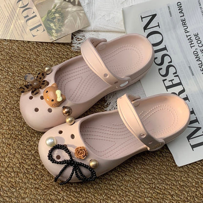 Hello KT Customizable Crocs-Style Clogs Summer Beach Shoes